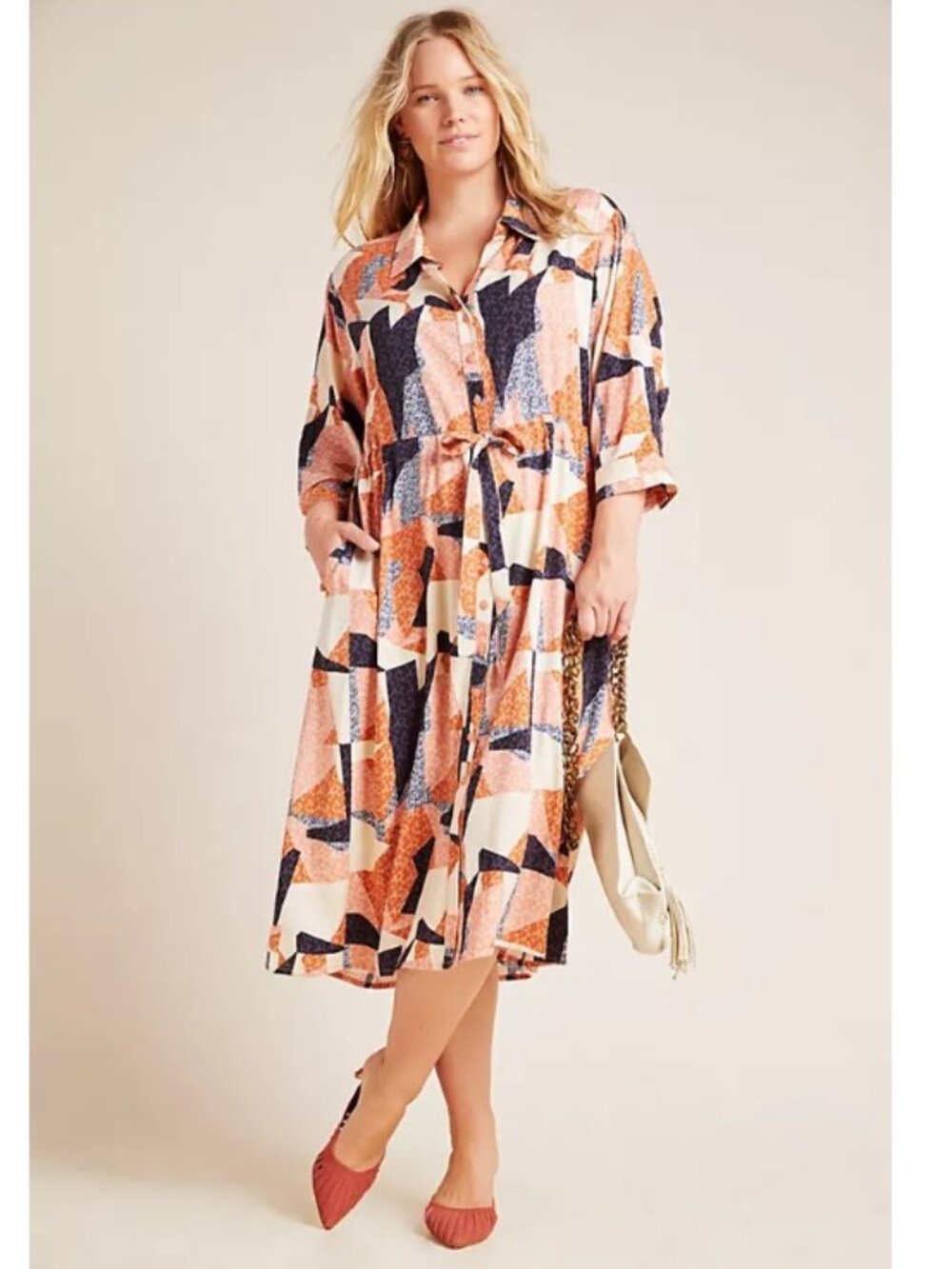 Corey Lynn Calter Abstract Shirtdress